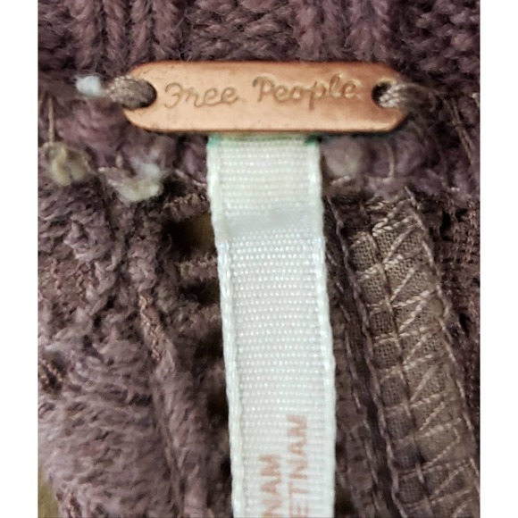 Free People Mauve/Pinkish/Taupe Lace Top ~ Size XS / Extra Small - Picture 9 of 12
